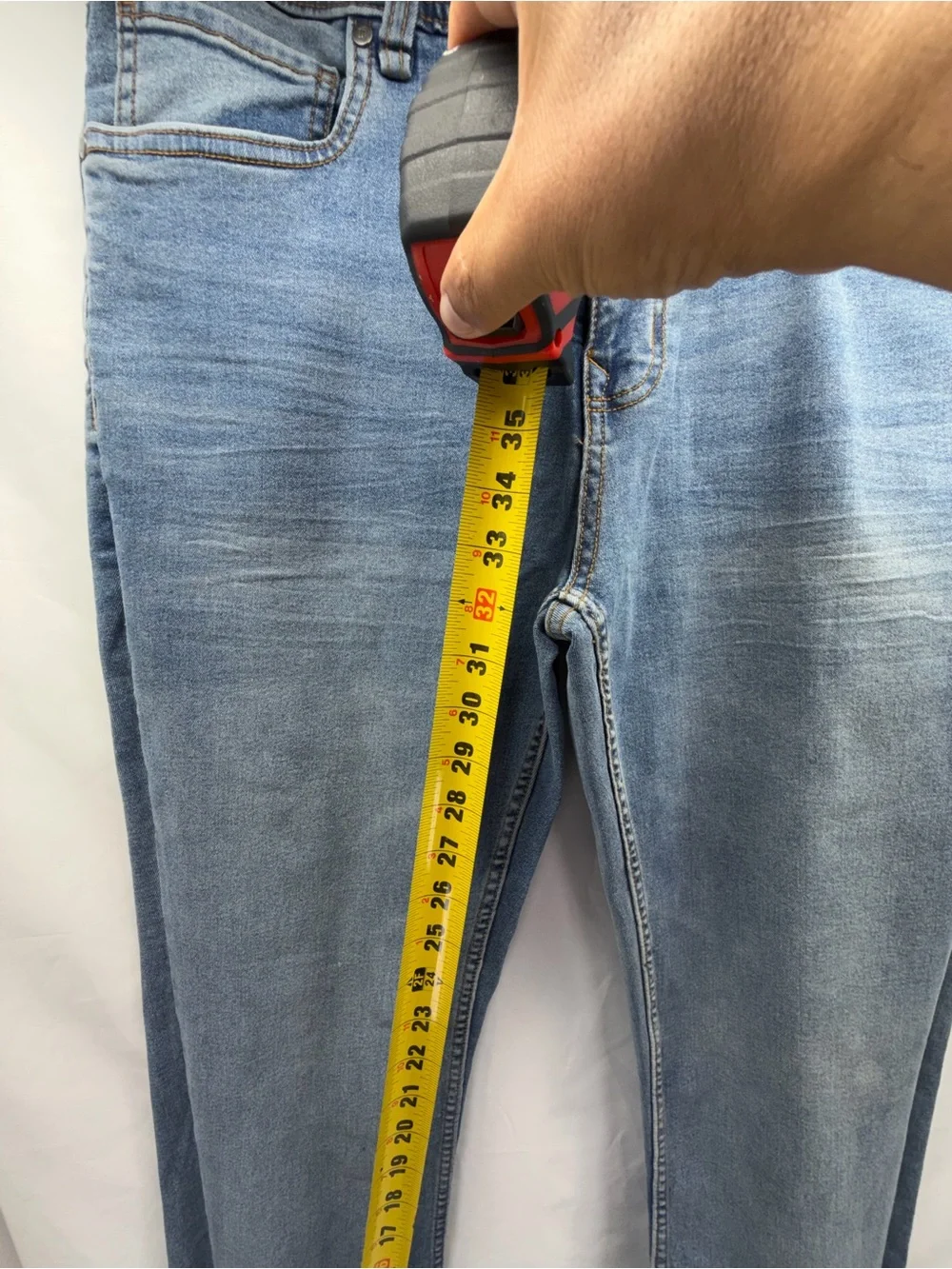 The Perfect Jean NYC Men’s 33x34 Slim Thick Light Wash Stretch Jeans